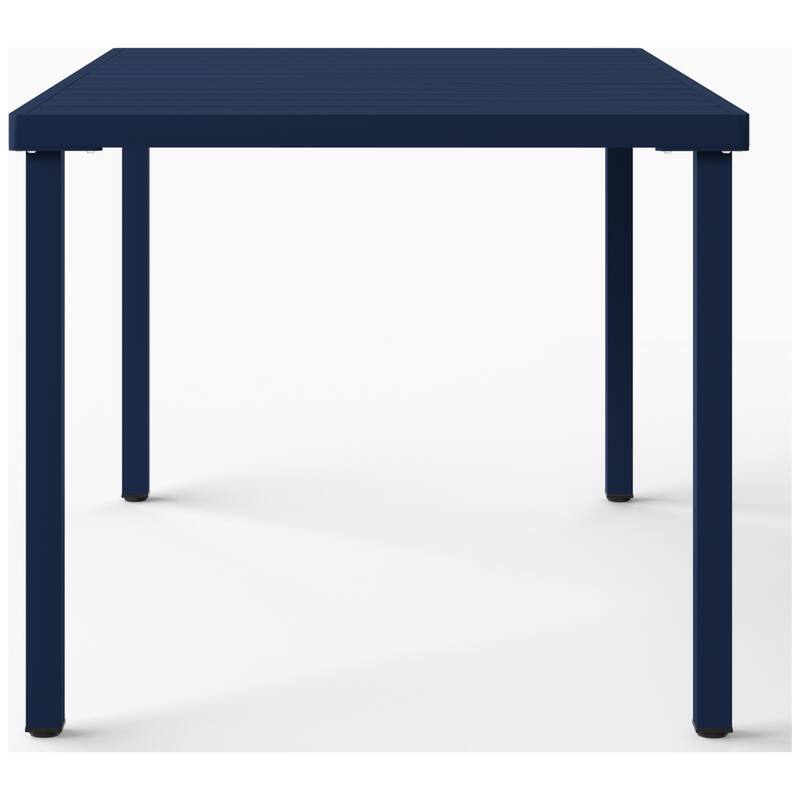 Frond and Form 59 Inch By 35.4 Inch Outdoor Steel Rectangular Dining Table