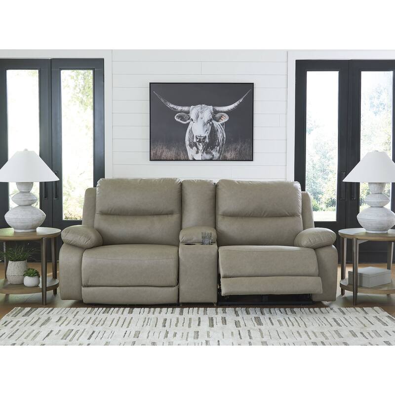 Signature Design by Ashley Brannigan Gray 3-Piece Power Reclining Sectional - 93" W x 41" D x 42" H