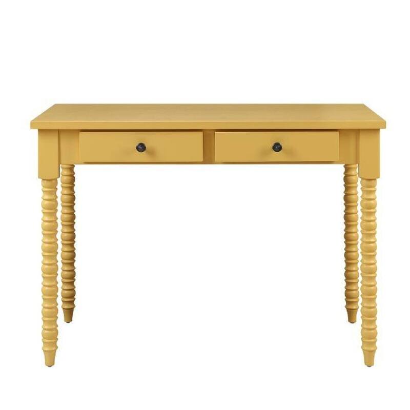 Vanity Table Home Office Computer Desk Yellow