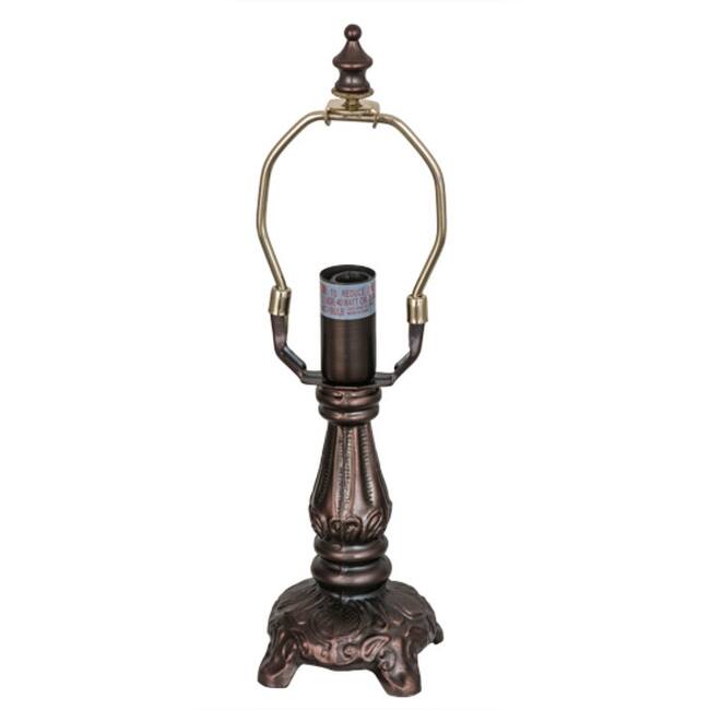 Meyda Tiffany 10640 Mini Footed 6" Tall Lamp Base - Mahogany Bronze
