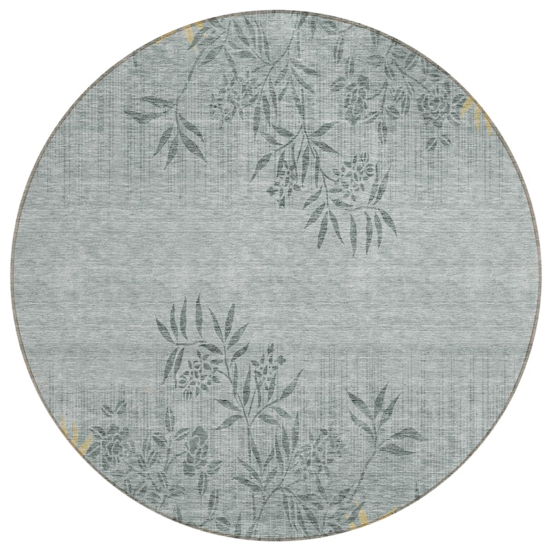 Machine Washable Indoor/ Outdoor Chantille Modern Garden Rug