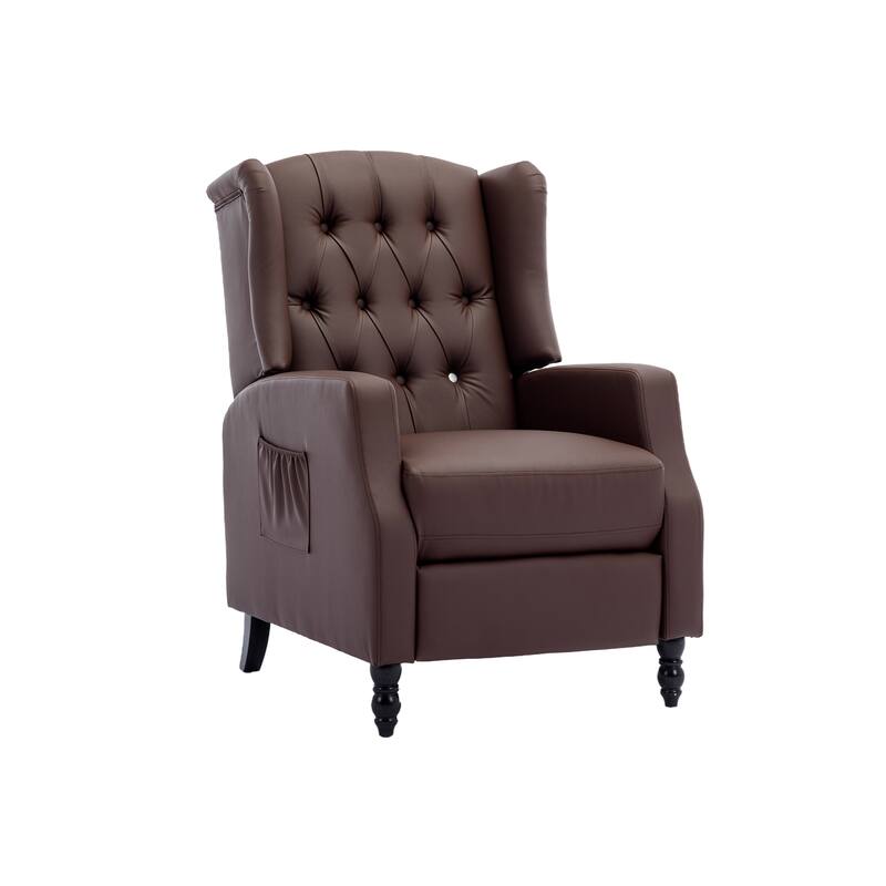 PU Leather Upholstered Recliner Chair