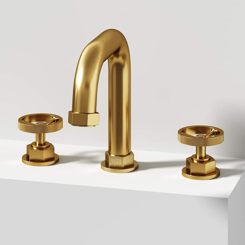 VIGO Hart 7" H 2-Handle Widespread Bathroom Faucet