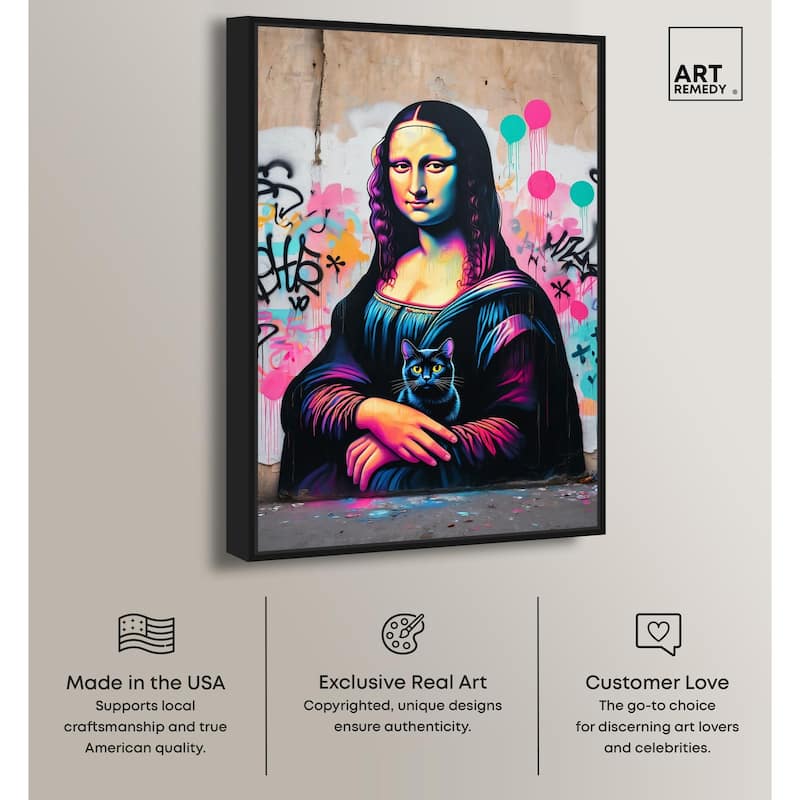 Lisa's Little Secret Canvas by Art Remedy