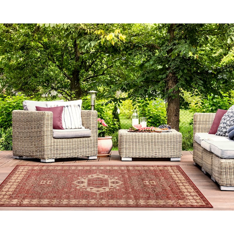 Liora Manne Carmel Kilim Indoor/Outdoor Rug
