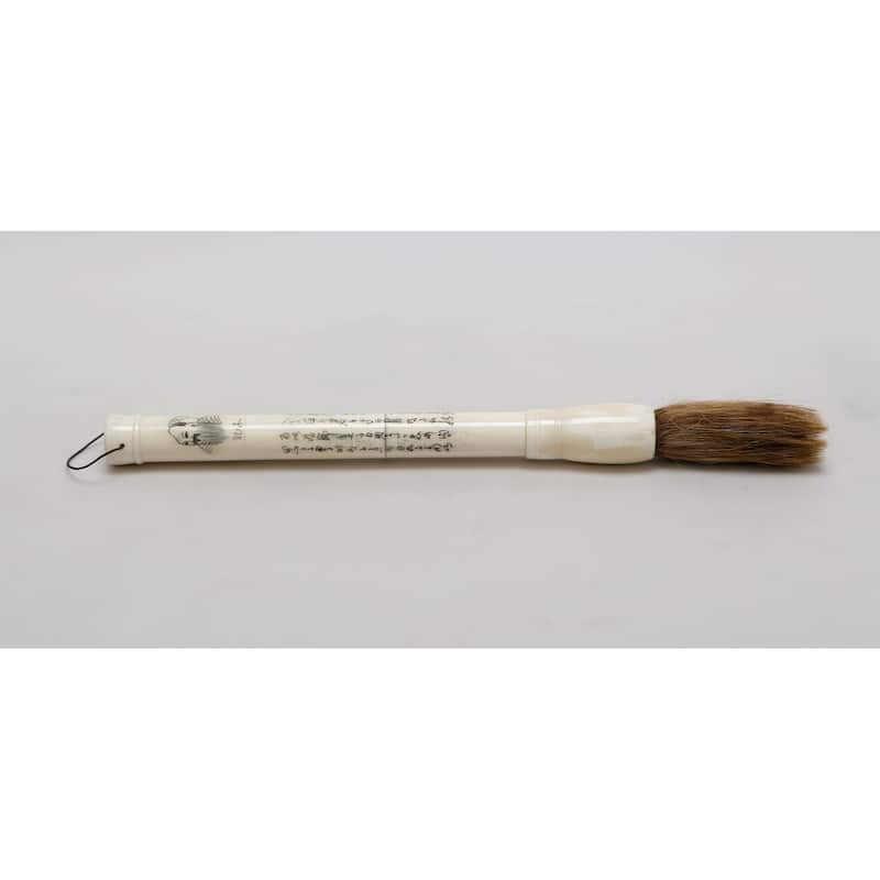 Artissance 16" Large White Hand Painted Bone Calligraphy Brush - White