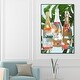 preview thumbnail 17 of 62, "Tropical Champagne Bottles", Tropical Bubbly Bottles Glam Gold Framed Canvas Wall Art Print for Dining Room