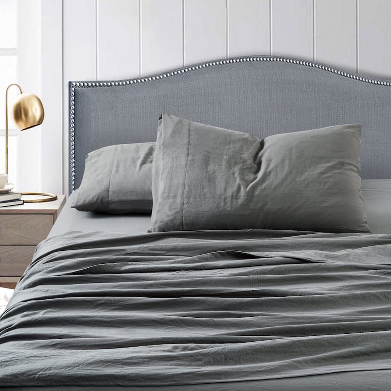 Sweet Home Collection Vintage Wash Microfiber Crinkle Sheet Sets.