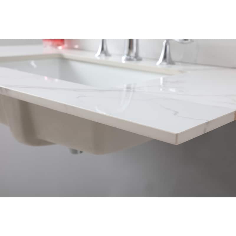 Monterey Sintered Stone Bathroom Vanity Top with Ceramic Sink