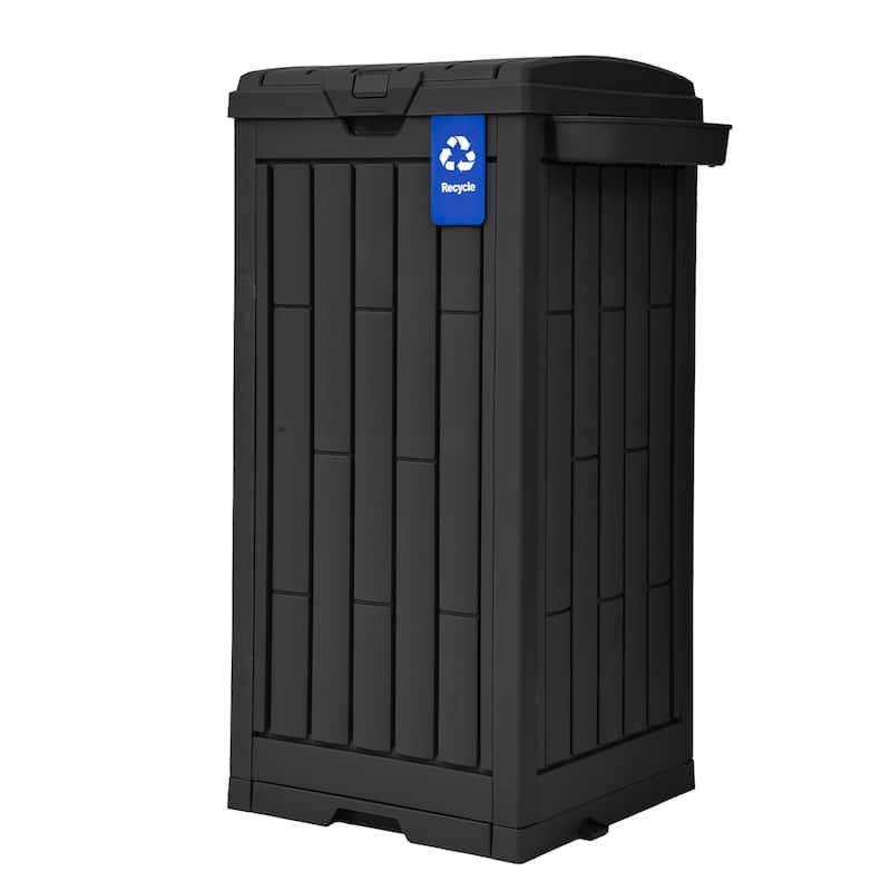 Moasis 31/76 Gallon Resin Outdoor Patio Trash Can
