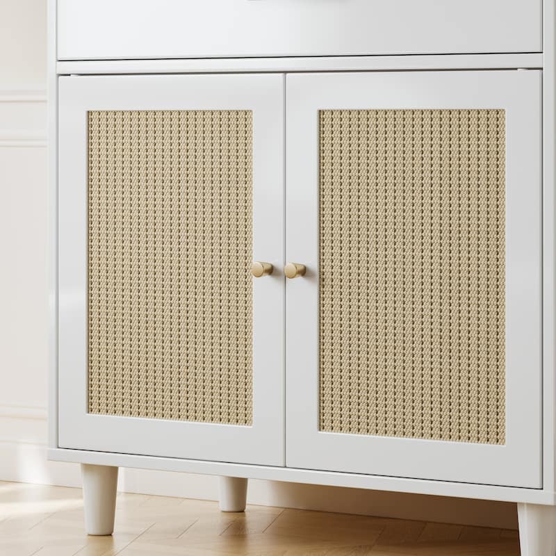 Cat Litter Box Enclosure with Scratch Pad, Hidden Litter Box Furniture, Wooden Pet House Sideboard, Storage Cabinet