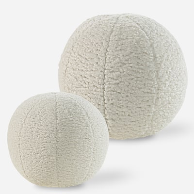 Uttermost 64048 Capra Set of (2) Decorative Fabric Spheres
