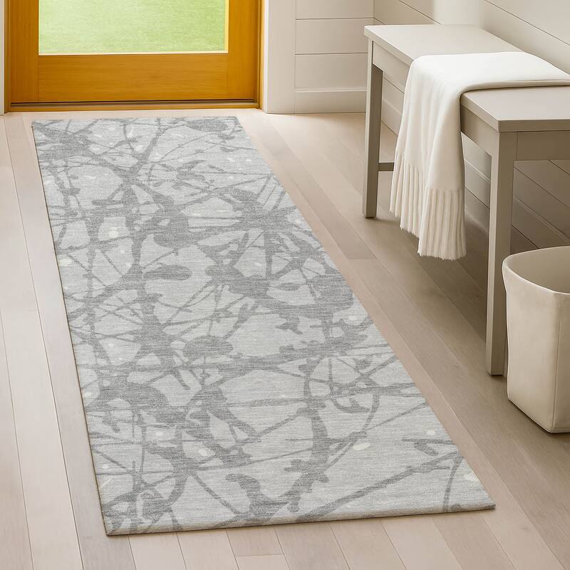 Machine Washable Indoor/ Outdoor Modern Campo Chantille Rug