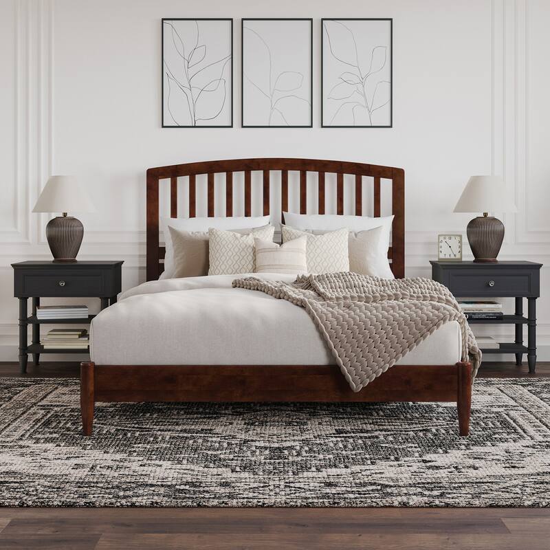 Quincy Solid Wood Low Profile Platform Bed