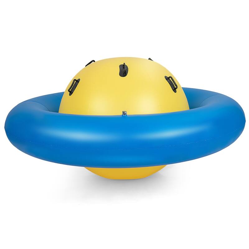 7.5 FT Inflatable Dome Rocker Bouncer with 6 Handles Fun Outdoor Game
