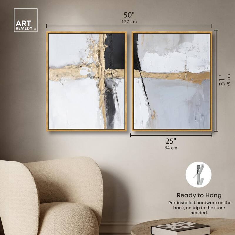 Cracks of Creation IV Canvas Set of 2 by Art Remedy