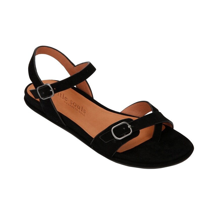 gentle souls black sandals