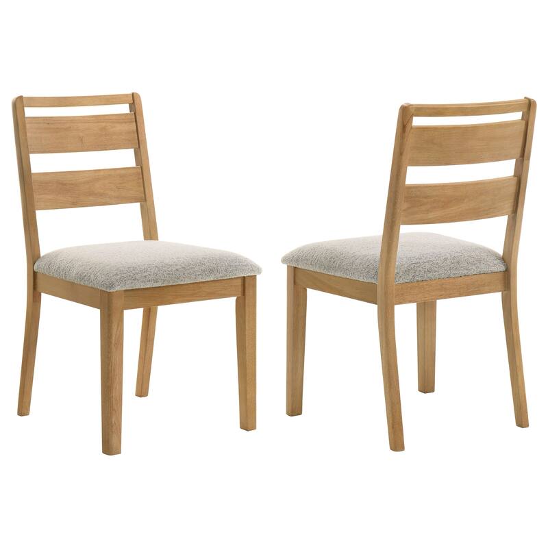 Duncan Ladder Back Dining Side Chair Washed Oak (Set of 2) - Washed Oak