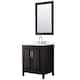 Option Dark Espresso / White Quartz Top / Polished Chrome