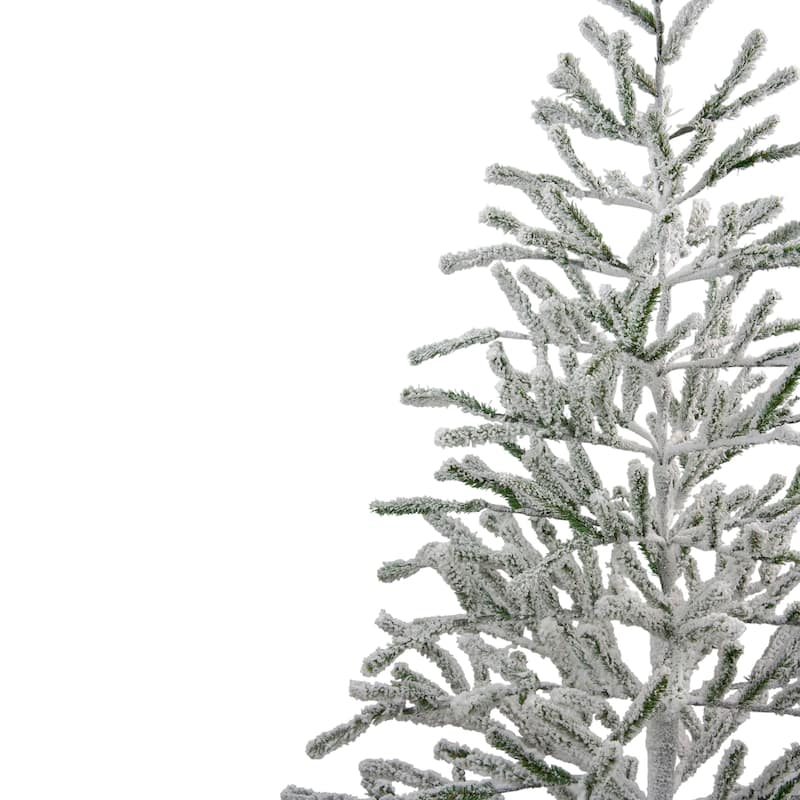 5' Flocked Alpine Twig Artificial Christmas Tree - Unlit - 5 Foot