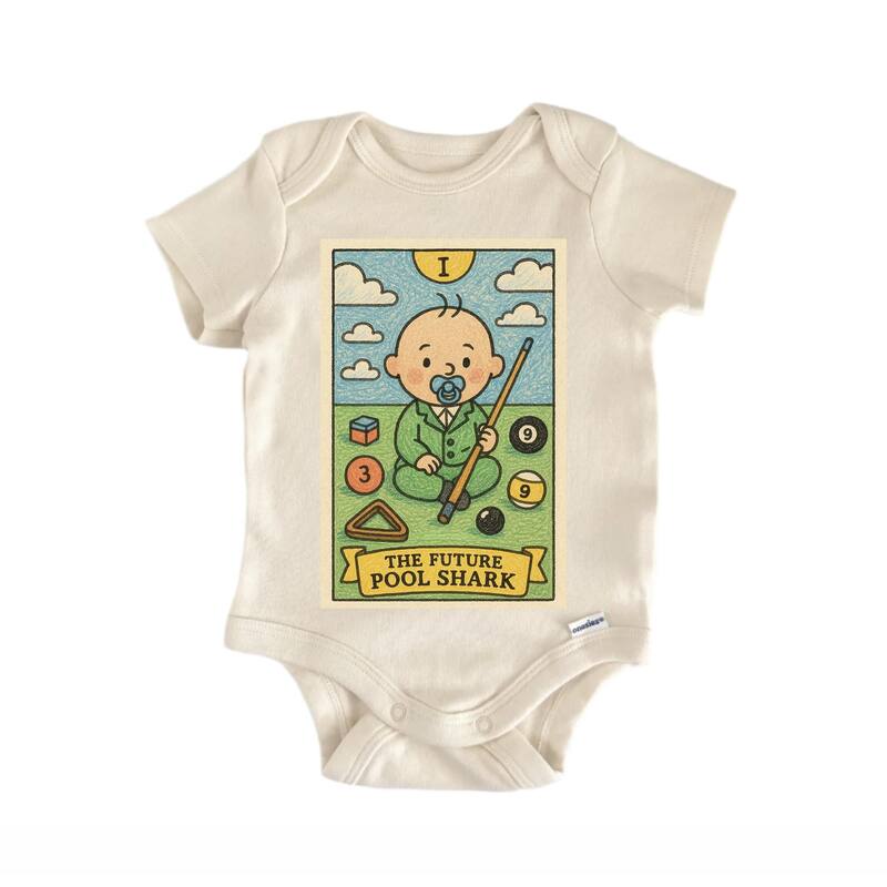 Pool Shark Table Billiards - Baby Bodysuit - White - 0-3M