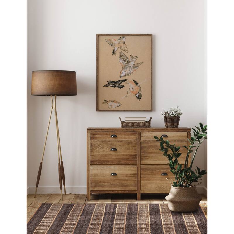 ECARPETGALLERY Flat-Weave Palas Denizli Dark Brown Jute Rug - 5'4 x 7'5