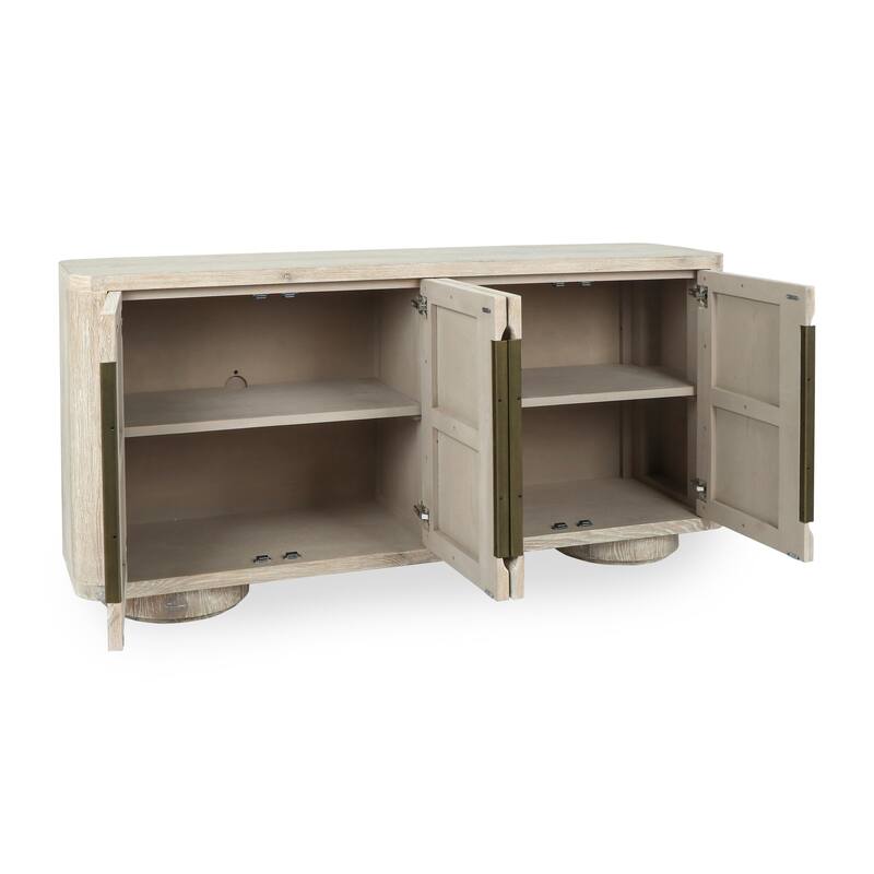 Classic Home Tiber 74" Oak Veneer Buffet Sideboard