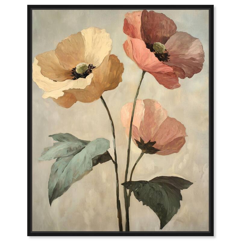 Blush and Ochre II Canvas by Art Remedy - Black - 20" x 24"