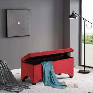 Red Storage Bench For Home Living Room - Bed Bath & Beyond - 38363627