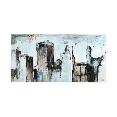 Panorama City Abstract I (60 x 30) Canvas Art Print