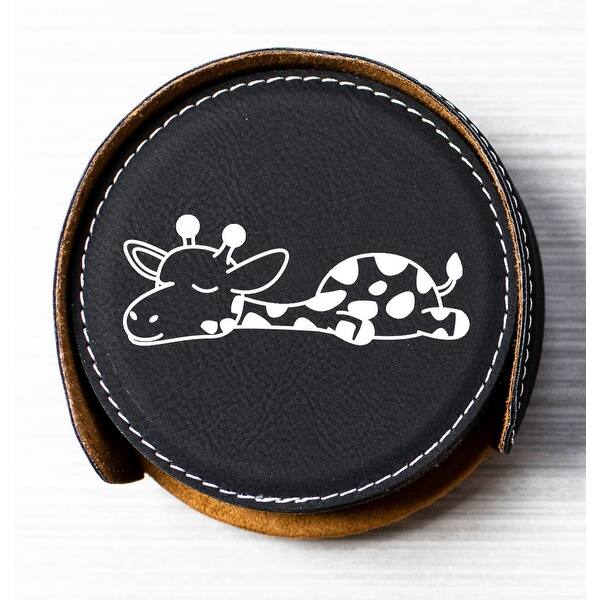 slide 2 of 14, Cute Giraffe Coasters - Set of 6