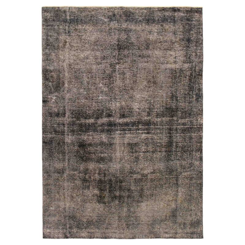ECARPETGALLERY Hand-knotted Color Transition Black Wool Rug - 7'11 x 11'5 - Black - 7'11 x 11'5