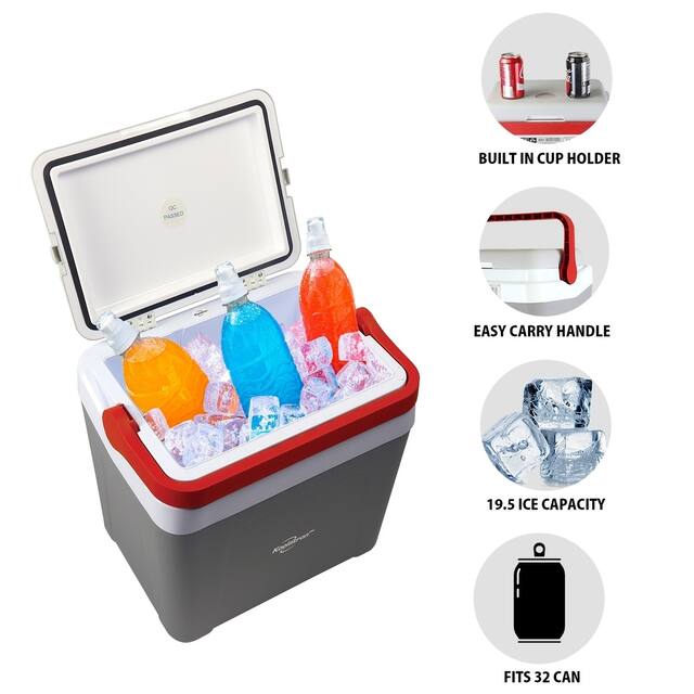 Koolatron 25 L Ultra Kool Ice Chest Cooler with Carry Handle