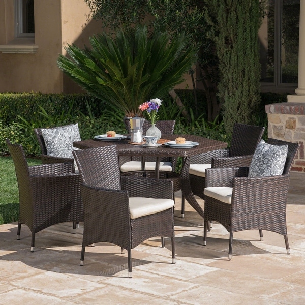 Hexagon patio dining discount set