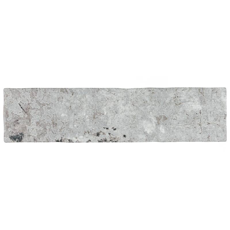 Merola Tile London Grey Glossy 3" x 12" Ceramic Wall Tile