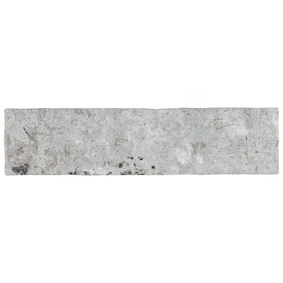 Merola Tile London Grey Glossy 3" x 12" Ceramic Wall Tile