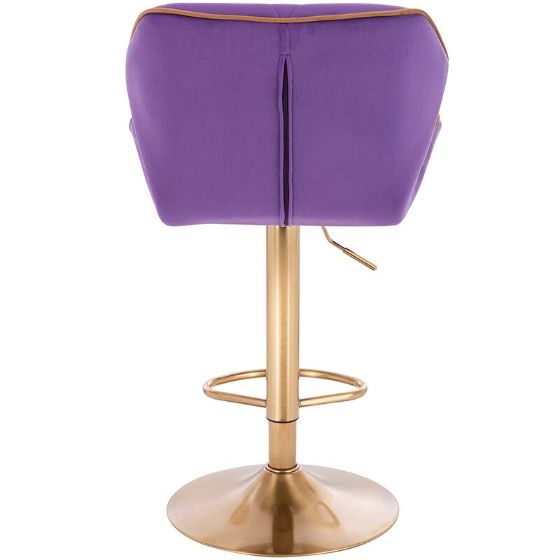 Modern Home Luxe Spyder Contemporary Adjustable Suede Barstool - Modern Comfortable Adjusting Height Counter/Bar Stool