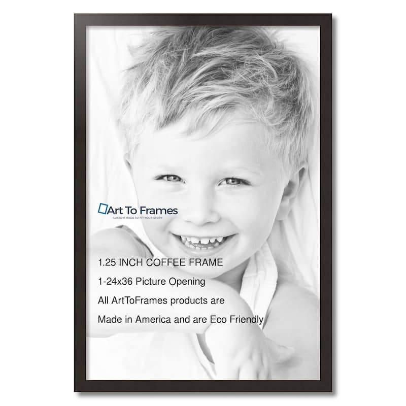ArtToFrames Metro Modern 24x36 Inch Picture Frame, 1.25 Inch MDF Poster Frame Available in Multiple Colors (FRBW26-24x36)