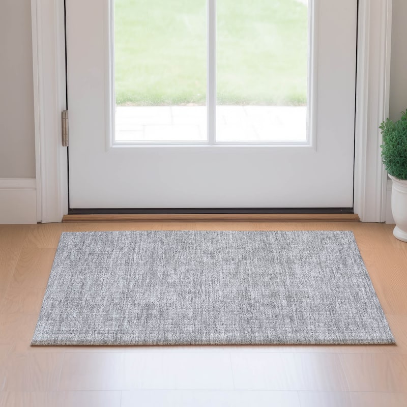Premium Washable Super Soft Traditional Borderless Mayfield Rug - Gray - 1' 8" x 2' 6"
