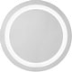 preview thumbnail 4 of 5, Captarent Collection 24 in. Round Illuminated Integrated LED White Modern Mirror - 24 in x 1.65 in x 24 in