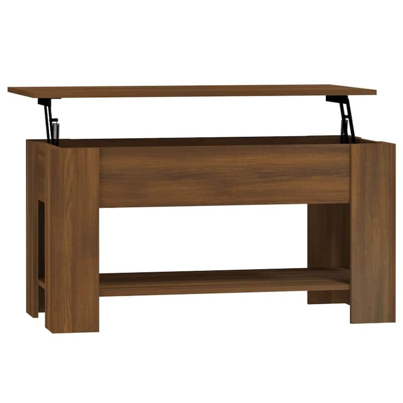 vidaXL Coffee Table Lift Top End Table Accent Side Sofa Table Engineered Wood - 39.8" x 19.3" x 20.5"