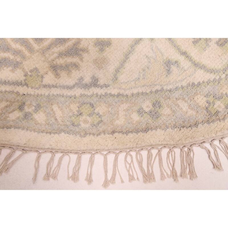 ECARPETGALLERY Hand-knotted Royal Oushak Cream Wool Rug - 7'10 x 7'10