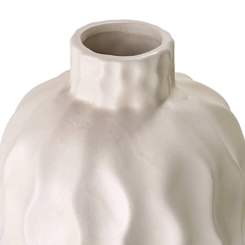 American Art Decor Porcelain Purity Vase Table Top Decor - 19.5" x 6"