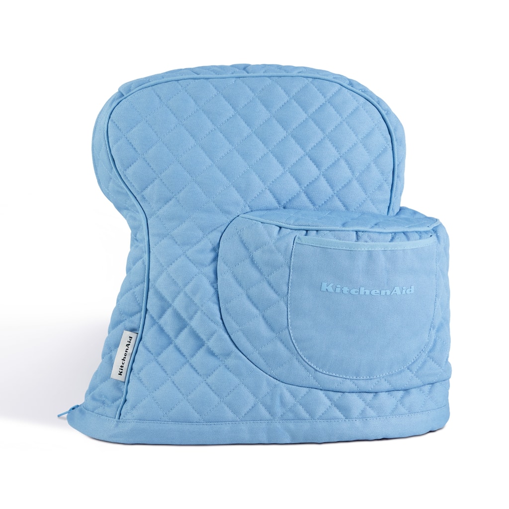 KITCHENAID Fitted Tilt-Head Solid Stand Mixer Cover with Storage Pocket, Quilted 100% Cotton