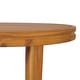 preview thumbnail 14 of 29, Christopher Knight Home - Solmere Outdoor Dining Table, Acacia Wood Frame with Slatted Oval Top & Non-Slip Foot Pads - 70.08" L