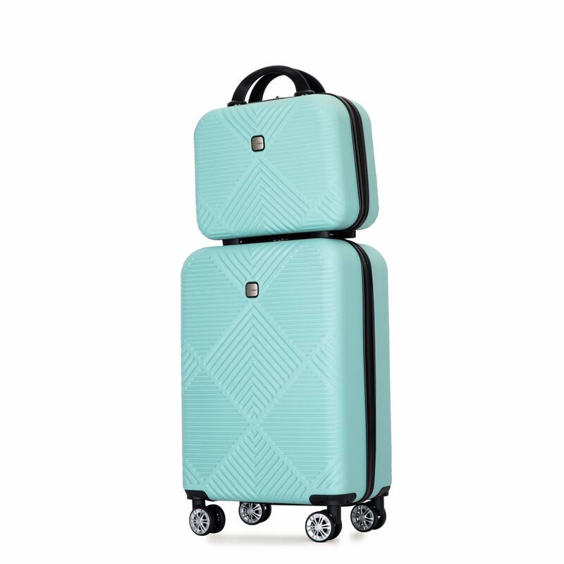 20/14" Spinner Wheels Luggage Sets 2 Piece Lightweight Suitcase Sets, Carry On Trunks Sets