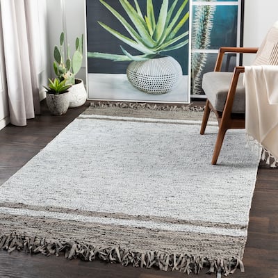 Artistic Weavers Andaman Rustic Leather/Cotton Handmade Area Rug