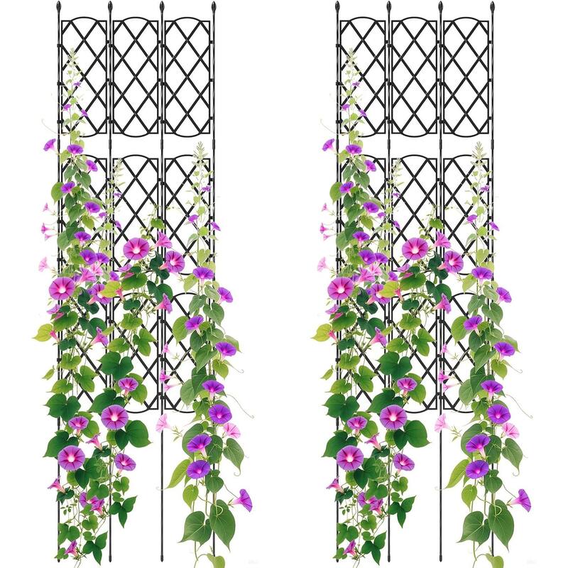1/2 PCS Garden Trellis Outdoor Plant Support Frame w/Adjustable Shapes - 2 pcs