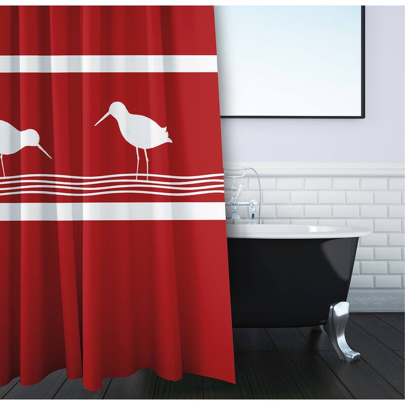 71 x 74-inch Birdwalk Animal Print Shower Curtain
