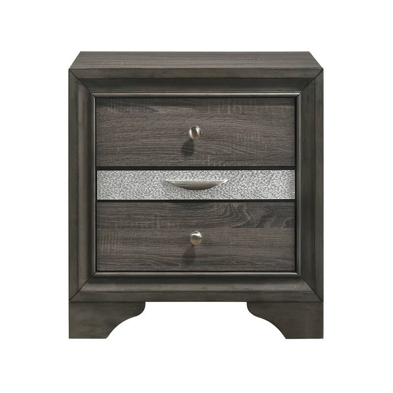 Sleek Modern 3-Drawer Nightstand with Jewelry Storage